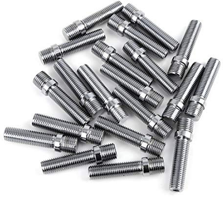 X AUTOHAUX 20 Stück 58 mm M14 x 1,5 auf M12 x 1,5 Radbolzen Umwandlungsschrauben für deutsche Autos