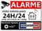 8 Aufkleber Alarm Video Überwachung Anti-Einbruch für Haus, Gebäude, Handel, Garage, Videoüberwachung, professionelle Qualität (Gendarmerie)