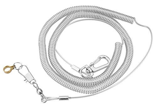Vogelleine, 6 m Papageiengeschirr Leine Papagei Anti-Biss-Vogelgeschirr Outdoor-Flugtrainingsseil für kleine Vögel und Papageien (zufällige Farbe)[6.5MM+6M] Leinen