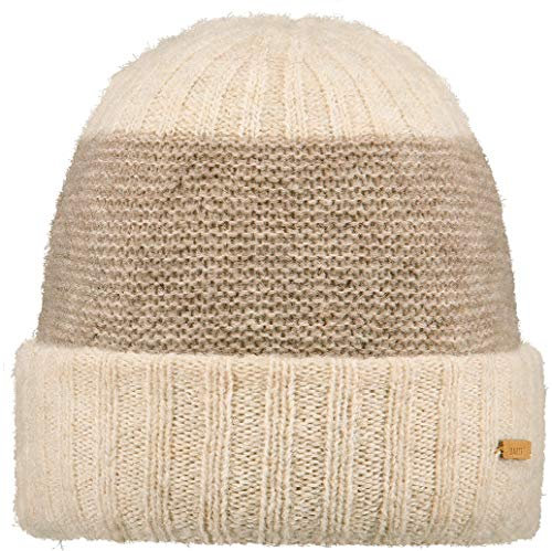 Barts W Sylker Beanie Colorblock-Beige-Braun, Damen Kopfbedeckung, Größe One Size - Farbe Cream