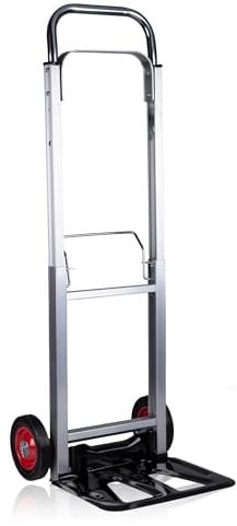 Kinzo Sackkarre - Klappbar - Aluminium - 90KG - Transportwagen - Umzug, Camping, Einkaufen, Schawrz