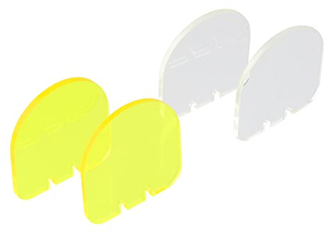ToopMount Lens Shields Ersatzlinsen Ersatzlinsen 2 x klare Schilde, 2 x gelbe Schilde