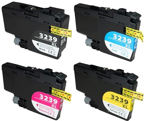 Inkpro 4 kompatible Druckerpatronen LC-3239 XL Black, Cyan, Magenta, Yellow für HL-J6000 DW, HL-J6100 DW, MFC-J5945 DW, MFC-J6945 DW, MFC-J6947 DW