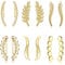 JeryWe 6 Paar Damen Knorpel Schmuck Ohrringe Ohrklemme Ohrstecker Blätter ear cuff Ohrclip für Mädchen Teenager Feder Lineare Welle Ohrpiercing gold