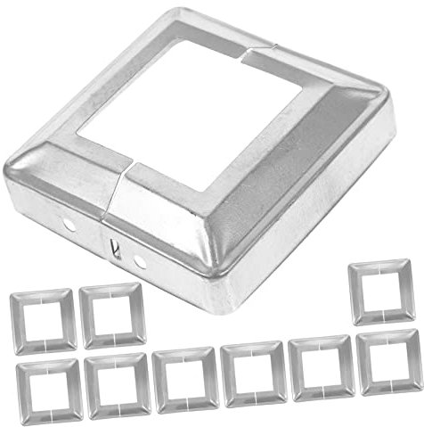 DOITOOL 10st Gespaltener Zaunpfosten Pfostenhülse Aus Vinyl Lattenzaun Pfostenkappen Zaunpfosten Topper Gartenpfostenabdeckung Decksposten Stangenwickel Metall Eisen Dekorative Säule