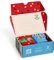 Happy Socks 2-Pack Happy Holidays Weihnachtssocken Geschenk für Damen und Herren, warme und lustige Wintersocken Größe 36-40