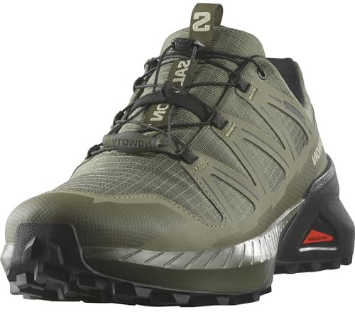 Salomon Herren Speedcross Peak Climasalomon Waterproof Wanderschuh, Olive Night/Deep Lichen Green/Black, 49 1/3 EU