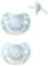 Suavinex, Schnuller für Babys von 0-6 Monaten, Neugeborene, 2er-Pack, Schnuller mit Physiologischem Sauger SX Pro aus Silikon, Symmetrisch, Superweich und Flexibel, Dreams Blue