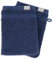 TENDANCE - Set de 2 Gants de Toilette 15x21 cm 100% Coton - Bleu Marine