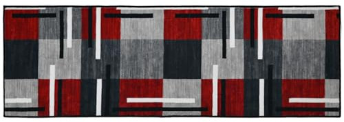 Teppich Läufer, Waschbar Küchenteppich, 7.5mm Küchenläufer Hochwertige Teppichläufer Rutschhemmender Gelrücken Dauerhaft für Küche, Flur & Wohnraum 60x120cm