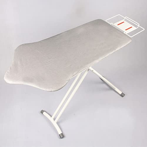 Asse da stiro pieghevole Asse da stiro for uso domestico con manica staccabile Asse da stiro regolabile in altezza Maglia d'acciaio traspirante Piano d'appoggio Tessuto 100% cotone Extra Large Sur (C