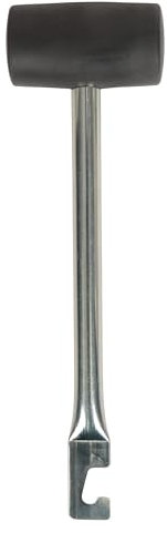 Mountain Warehouse Rubber Mallet With Peg Puller Black