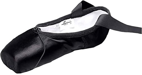 M&Catree Ballett Spitzenschuhe Ballettschläppchen Tanzschuhe mit dem genähten Band für Mädchen Damen - Schwarz, CN 31 (EU 30)