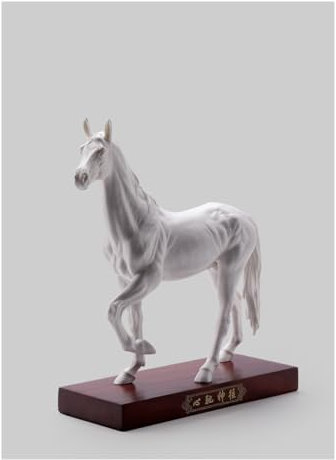 DIANXI Desktop-Figuren Keramik-Pferdeornamente for Wohnzimmer und Büro, chinesische Pferde-Basteldekorationen Home Decor Statuen