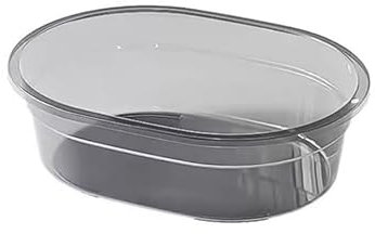 AIJUSSS Baignoire pour Chien avec Bouchon de vidange d'eau Bassin de Douche Portable pour Animaux de Compagnie avec Coussinet de Pied antidérapant Couleur Transparente