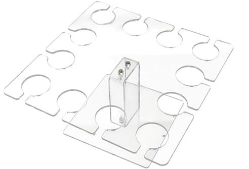 Clear Champagne Holder Stand | Modern Champagne Flute Holder | Under Cabinet Wine Glass Holder Rack Champagne Holder Acrylic Wine Glass Holder for Party