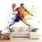 Fototapete 200 x 140 cm 3D Effekt Wand Dekoration Cartoon Sport Handball für Wohnzimmer Schlafzimmer Flur Modern Vlies Tapete Vliestapete Wandtapete Motivtapeten UV-Beständig Bunt