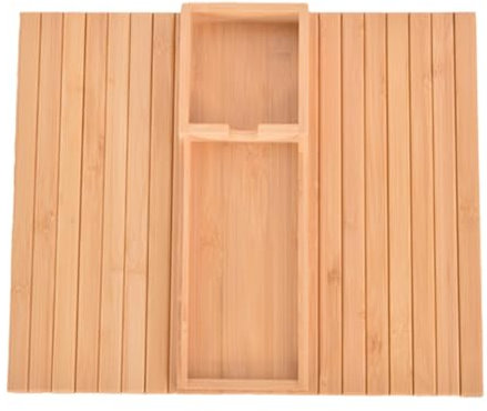 NPYQ Table À Bras Canapé Unique avec Fente pour Tasse Fauteuil en Bois Portable Plateau D'organisation avec Porte-gobelet pour Accès Facile