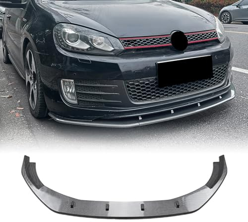 Frontspoilerlippe Spoilerlippe Splitter Kit für VW Golf 6 MK6 GTI 2008-2012 Schwarz