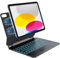 Earto Magic-Style Tastiera per iPad 11 Generazione A16 2025/10 Generazione 2022, Pelle Antimacchia, Retroilluminazione a 7 Colori, Design Magnetico Fluttuante per iPad 10/11 Gen, Nero