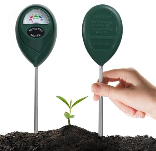 YUNYU 2 medidores de humedad del suelo, plantas en maceta, probador de suelo preciso para jardinería interior, sensor de humedad fácil de usar para controlar la salud de las plantas y las condiciones