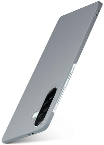 moex für Samsung Galaxy A57 5G Hülle Ultra Dünn, Schutzhülle mit erhöhtem Kameraschutz, Slim Cover Hardcase Backcover, Dünnste Handyhülle Minimalistisch Alpha Case, Matt Taupe