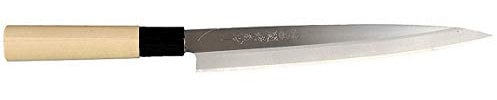 Herbertz Japanisches Kochmesser Sashimi, Stahl 420J2, Klinge 21 cm,, Magnolienholz, Nylon-Zwinge