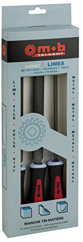 MOB Outillage 0000982601 Jeu de 3 Limes Bimatière 200 mm