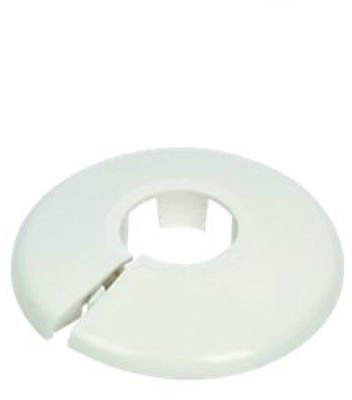 2 x White Plastic Radiator Pipe Collars 10mm