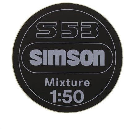Simson Aufkleber 1:50 Mixture für Armaturenträger S53