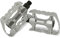 MTB Pedale aus Alu Anti-Rutsch Fahrradpedal Paar 9/16 Zoll Gewinde für Mountainbike/E-Bike/Trekking/City Fahrrad Pedal Set Aluminium Fahrradpedale Pedals EBike Fahrrad Fahrradpedalen rutschfest Silber