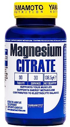 Magnesium CITRATE integratore che apporta 450mg di magnesio in forma citrata 90 compresse