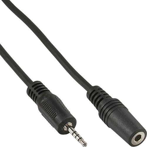 InLine® Klinken Adapterkabel 4pol. 2,5mm Stecker - 4pol. 3,5mm Buchse, 0,2m