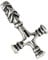 AFP Anhänger Wolfskreuz Wikinger Schmuck 925 Sterling Silber AS-224