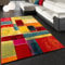Paco Home Teppich Wohnzimmer Schlafzimmer Jugendzimmer Kurzflor Modern Vintage Abstrakte Muster, Grösse:80x150 cm, Farbe:Bunt