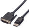 ROLINE Cable DisplayPort DP Macho - DVI Macho, LSOH, 1,0m