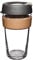 KeepCup Reusable Coffee Cup - Brew Tempered Glass and Natural Cork, L 16oz/454ml - Press