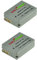 2X ChiliPower NB-10L (1100mAh) Akku für Canon Powershot G1 X, G1X G15, G16, SX40 HS, SX50 HS, SX40HS, SX50HS, CB-2LC