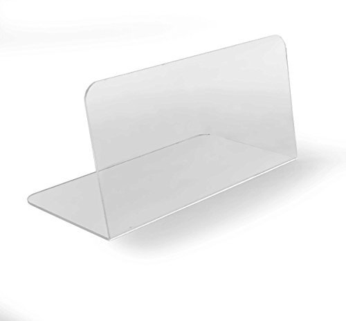 Hansen Spuckschutz Gastronomie/Thekenaufsatz/Greifschutz/Hustenschutz/Niesschutz/Hygieneschutz/Diebstahlschutz aus Acryl/Acrylglas; L-Form; Größe 80 cm