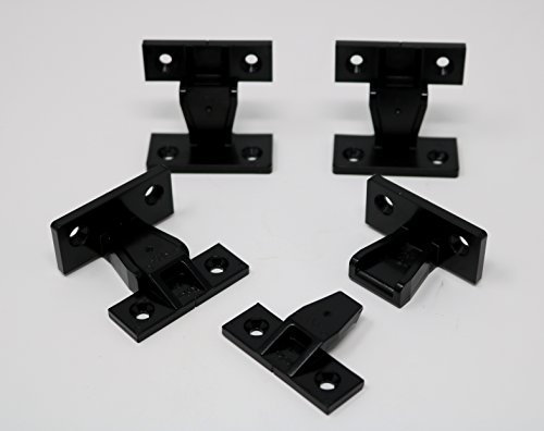Visua Keku Push Fit Screw in Panel Furniture Connectors Bracket Fixings (4 Pack)