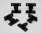 Visua Keku Push Fit Screw in Panel Furniture Connectors Bracket Fixings (4 Pack)
