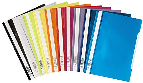 Durable 999107802 Sichthefter (A4 Beutel) 30 Stück, farbig sortiert