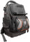 Backpack Tool Bag, 48 Pockets for Hand Tools, Great Electrician Heavy Duty Tool Backpack Klein Tools 55485, Black With Orange/Gray, 19.5-Inch