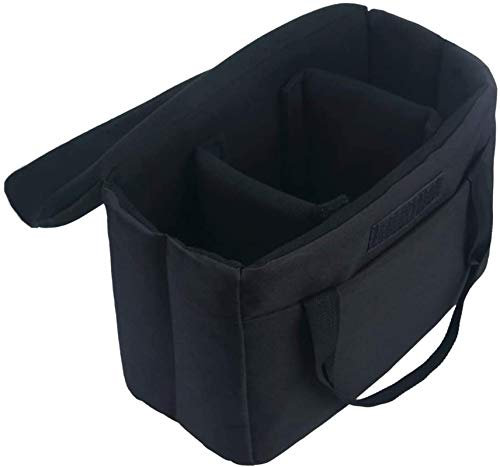 Bomkee Noir Insert pour appareils Photo DSLR SLR Sac Caméra étanche intérieure Coque pour Sony, Canon, Nikon, Olympus