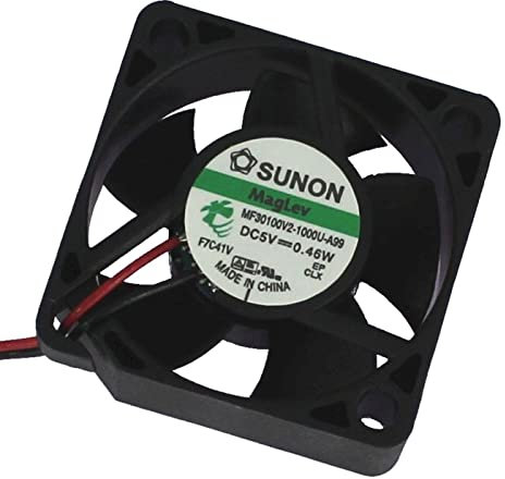 Lüfter 5 V DC, 0,4 W, 30 x 30 x 10 mm, 8 m³/h, 9500 U/min, 8 m³/h, SUNON MF30100V21000UA99