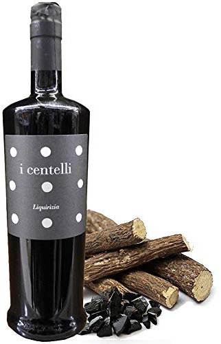 Liquore Liquirizia del Mediterraneo | I Centelli | Inimitabile Digestivo Naturale | Produzione Artigianale | Bottiglia da 70Cl