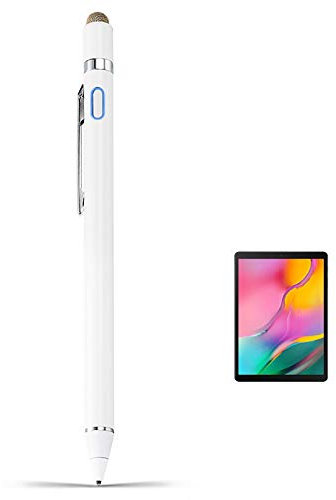 EVACH Stylus for Samsung Galaxy Tab A 10.1/10.5/8 Inch 2022 Pencil, Rechargeable Digital Pencil with 1.5mm Ultra Fine Tip Stylist Pens for Samsung Galaxy Tab A 10.1/10.5/8 Inch 2022,White