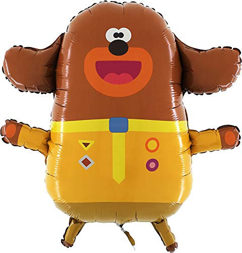 Grabo Hey Duggee Folienballon Riesen Jumbo-Größe, 1 Stück, Brown, Yellow, Ballon, Buchstabe, Superfolie, Gummi, BALLOON, Foilballon, Kinder, Junge Fans von Hey Duggee, Jungen, Geburtstag