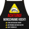 Kochschürze ACHTUNG Wunschname kocht - personalisiertes Geschenk als Grillschürze oder Küchen Schürze