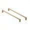 BOZONLI Copper Brushed Cabinet Handles Kitchen Drawer Knobs, Modern Bathroom Cabinet Knobs 224mm Hole Centers Square Cupboard Door Handle 2 Pack